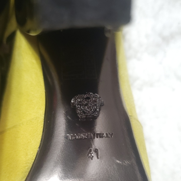 Versace Suede Boots Sz 41 - Picture 8 of 8